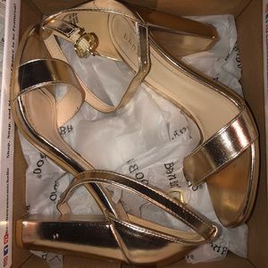 BAMBOO Shoes - Gold Heels BAMBOO Shoes - Gold Heels